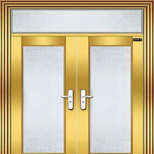防火門價格多少錢(圖1) 金色防火玻璃門.jpg